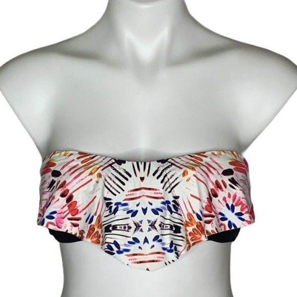 Ivanka Trump Women's Flutter Bandeau Bikini Top Size Small